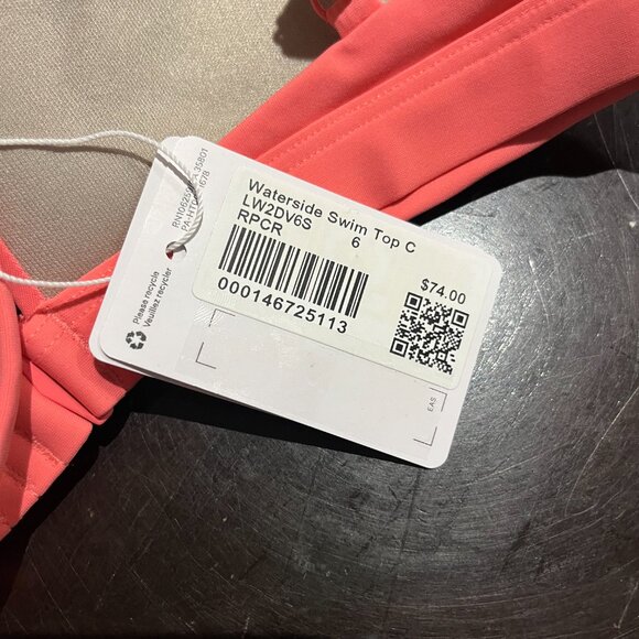 Sz 6 Lululemon Waterside Swim Top *C Cup - Picture 8 of 10
